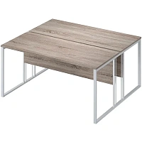 Рабочая станция K-Loft 241S019 (дуб сонома тёмный/белый, 1580х1370х752 мм)
