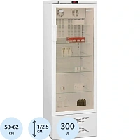 Холодильник фармацевтический однокамерный Бирюса 350S-G (6G) 300 л (тонированная стеклянная дверь)