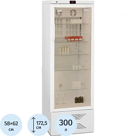 Холодильник фармацевтический однокамерный Бирюса 350S-G (6G) 300 л (тонированная стеклянная дверь)