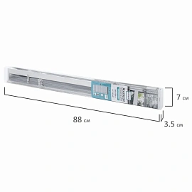 Жалюзи горизонтальные BRABIX 80х160 см, АЛЮМИНИЙ, цвет белый, 606038