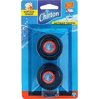 Таблетки для сливного бачка Chirton Морской 2 штуки по 50 г в упаковке