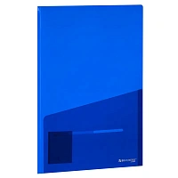 Папка-уголок 2 кармана, непрозрачная, А4, BRAUBERG "SPECIAL", синяя, 0,18 мм, 273060