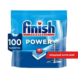 Таблетки для посудомоечных машин Finish Power (100 штук в упаковке)