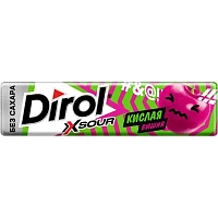 Жевательная резинка Dirol X Sour кислая вишня (30 штук по 13.6 г)