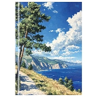 Бизнес-блокнот А4, 80л., BG "Пейзаж", глянцевая ламинация