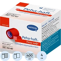 Бинт самофиксирующийся Peha-haft эластичный без латекса 4 м x 4 см красный