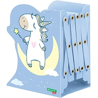 Подставка-держатель для книг и учебников фигурная BRAUBERG KIDS "Unicorn" раздвижная, металл, 238069