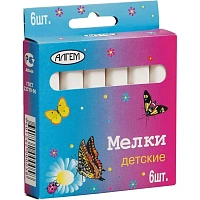 Мел белый Алгем (6 штук в упаковке)