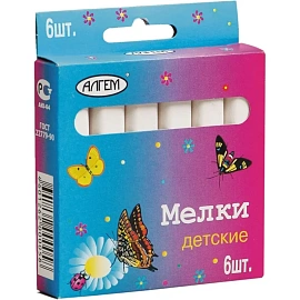 Мел белый Алгем (6 штук в упаковке)