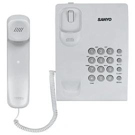 Телефон проводной SANYO RA-S204W, тональный / импульсный режим, повтор, белый