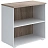 Стеллаж K-Loft 241H004 (дуб сонома тёмный/белый, 786х420х738 мм)