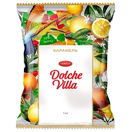 Карамель леденцовая АЗОВСКАЯ "Дольки" ассорти "Dolche Villa", 1000 г, М292