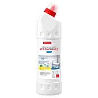 Чистящее средство для сантехники OfficeClean "Лимонная свежесть", гель с хлором, 1 л