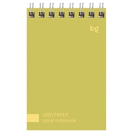 Блокнот А7 40л. на гребне BG "Моноколор