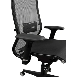 Кресло для руководителя Metta Samurai Black Edition New эргономичное чёрное (сетка, пластик)