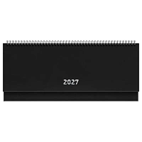 Планинг датированный 2027г., 64л., 285*100, бумвинил, BG, чёрный