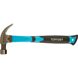 Молоток столярный TOPFORT с фибергласовой рукояткой 450 г (2129392)