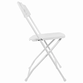 Стул складной BRABIX "Golf CF-002", белый каркас, пластик белый, 532887