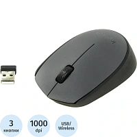 Мышь беспроводная Logitech M170 серая (910-004642)