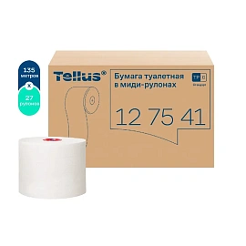 Бумага туалетная д/дисп Торк/Tellus Станд Т6 1сл 135м27рул/уп_127540/127541