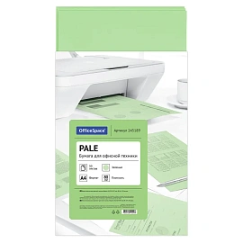 Бумага цветная OfficeSpace "Пастель" А4, 80г/м2, 50л. (зеленый)