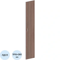 Дверь высокая Комус Мебель Easy Standard ЛДСП (тёмный дуб/серый, 380х1916 мм)