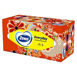 Салфетки косметические Zewa Everyday 2-слойные (250 штук в упаковке)