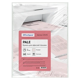 Бумага цветная OfficeSpace "Пастель" А4, 80г/м2, 50л. (розовый)