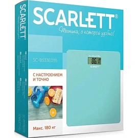 Весы напольные Scarlett SC-BS33E035 голубые