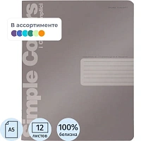Тетрадь школьная Bruno Visconti Morandi Colors А5 12 листов 60 г/кв.м в линейку с картонной обложкой с УФ-выборочным глянцевым лаком