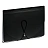 Папка-органайзер для хранения документов СТАММ А4, 13 отделений, черный