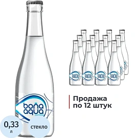 Вода питьевая Bona Aqua газированная 0.33 л