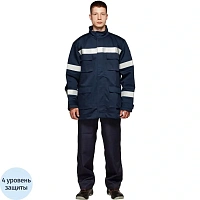Куртка-накидка для защиты от электродуги Энергия летняя синяя 35.2 кал/кв.см (размер 52-54, рост 182-188)