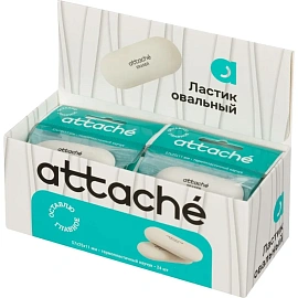 Ластик Attache из синтетического каучука овальный 57x25x11 мм