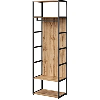 Гардероб Easy To Lead K-Loft 241H028 дуб натуральный/чёрный 670х400х2105 мм