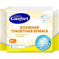 Бумага туалетная влажная Comfort smart (42 листа в пачке)