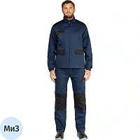 Куртка рабочая летняя мужская Delta Plus MACH1 Range синяя (размер 48-50, рост 164-172)