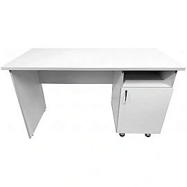 Стол медицинский STR Medical MD CM 10.07 с тумбой (белый, 1300х600х750 мм)