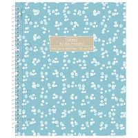 Тетрадь А5, 120 л., HATBER, спираль, клетка, Soft-touch ламинация, 3 разделителя, "Floral", 094225, 120Тр5лВ1сп_357