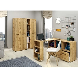 Шкаф полузакрытый Homeoffice (дуб натуральный, 644x416x1746 мм)