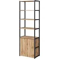 Стеллаж для документов Easy To Lead K-Loft 241H026 (дуб натуральный/чёрный, 670х400х2105 мм)