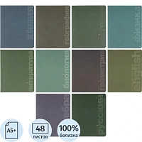 Набор тетрадей Альт Monocolor А5+ 48 листов матовая ламинация, Soft Touch