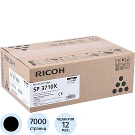 Картридж лазерный Ricoh SP 3710X 408285 чёрный оригинальный