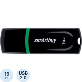 Флешка USB 2.0 16 ГБ SmartBuy Paean (SB16GBPN-K)