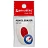 Ластик BRAUBERG "Oval PRO", 40х26х8 мм, овальный, красный пластиковый держатель, 229560 Фото 1