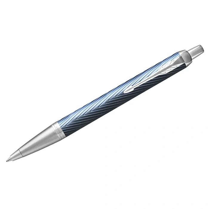 Ручка шариковая Parker IM Premium Blue-Grey цвет чернил синий, цвет корпуса серый/синий (артикул производителя 2143645)