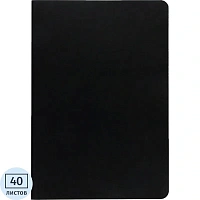 Бизнес-тетрадь Bruno Visconti Pragmatic Contrast 147x210 мм 40 листов чёрная в клетку на сшивке