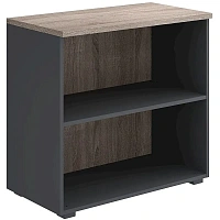 Стеллаж K-Loft 241H004 (дуб сонома тёмный/графит, 786х420х738 мм)