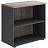 Стеллаж K-Loft 241H004 (дуб сонома тёмный/графит, 786х420х738 мм)