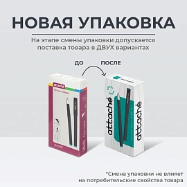 Ручка гелевая неавтоматическая Attache синяя корпус soft touch (толщина линии 0.5 мм)